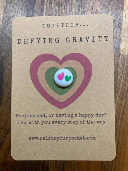 Pals in your Pocket - Emerald Pink Heart Keepsake Inspired By Witch Movie