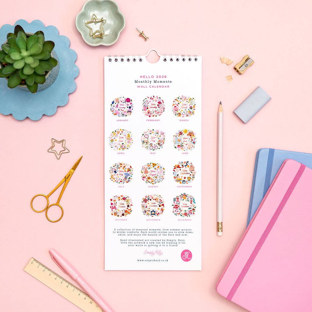 Simply, Katy - 2026 Hello: Wall Calendar