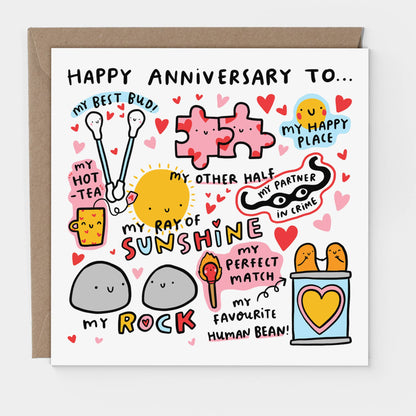 Funny Pun Filled Anniversary Card
