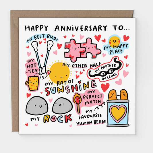 Funny Pun Filled Anniversary Card