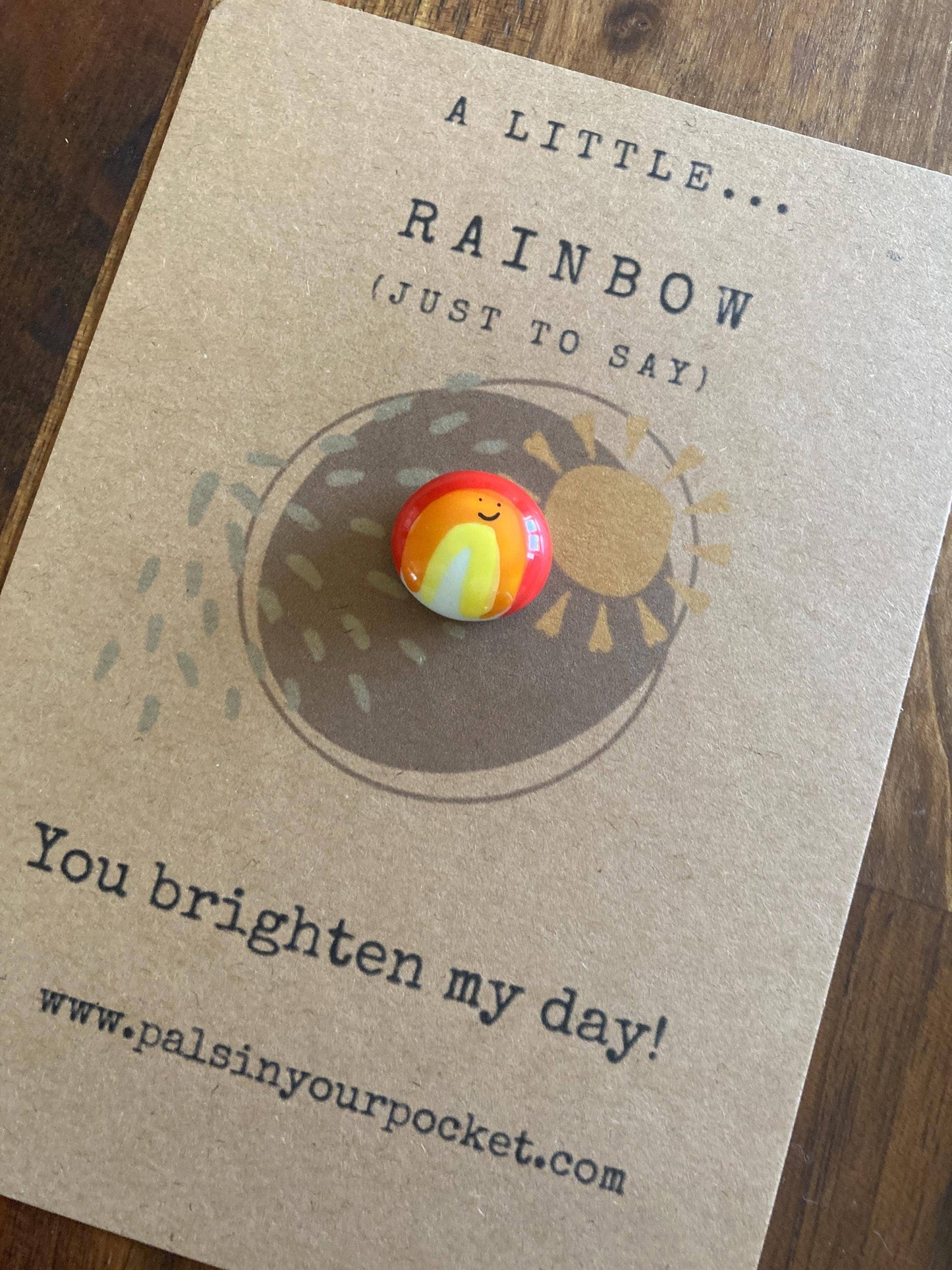 Pals in your Pocket - Just To Say… Rainbow. Pocket Keepsake.