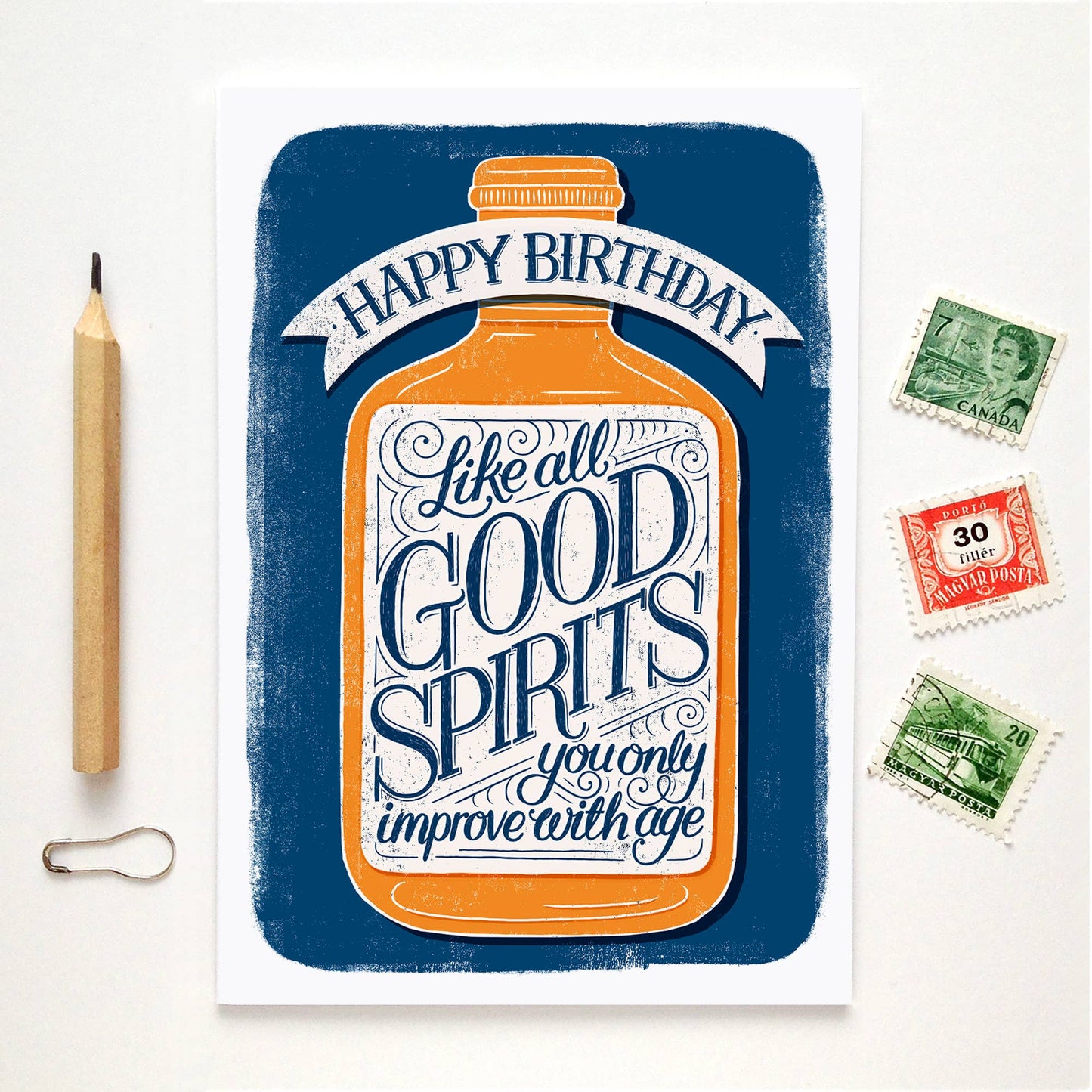 Alexandra Snowdon - Good Spirits Birthday Card