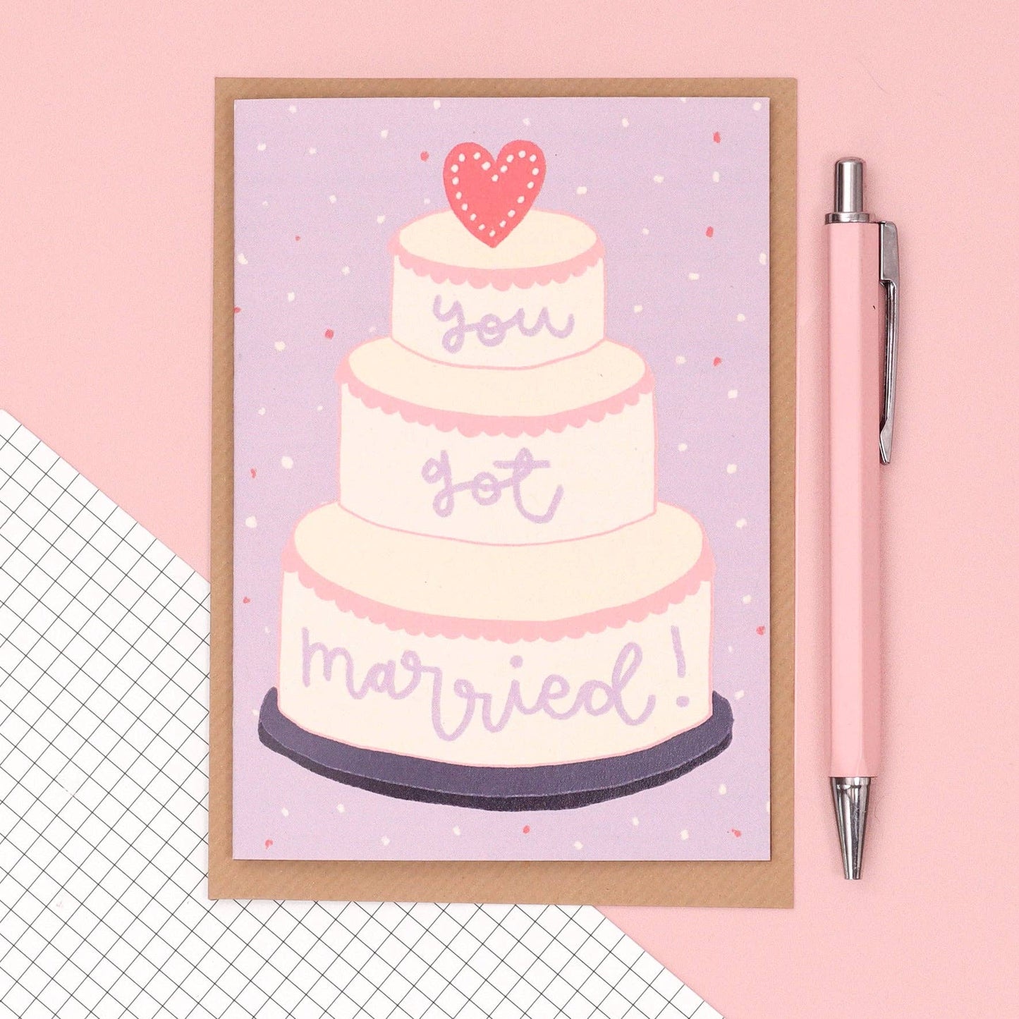 Oh, Laura - Greeting card - 'you got married'