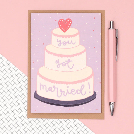 Oh, Laura - Greeting card - 'you got married'