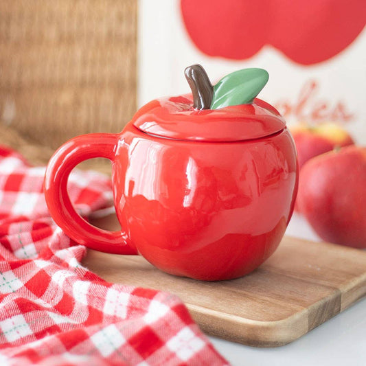 Something Different Wholesale - Apple Shaped Lidded Mug