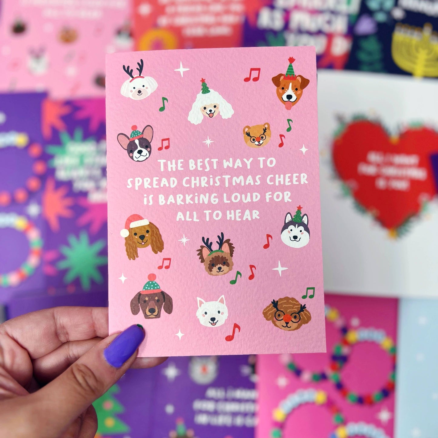 Xoxo Designs by Ruth - Christmas 'Barking Loud For All To Hear' Dog Card