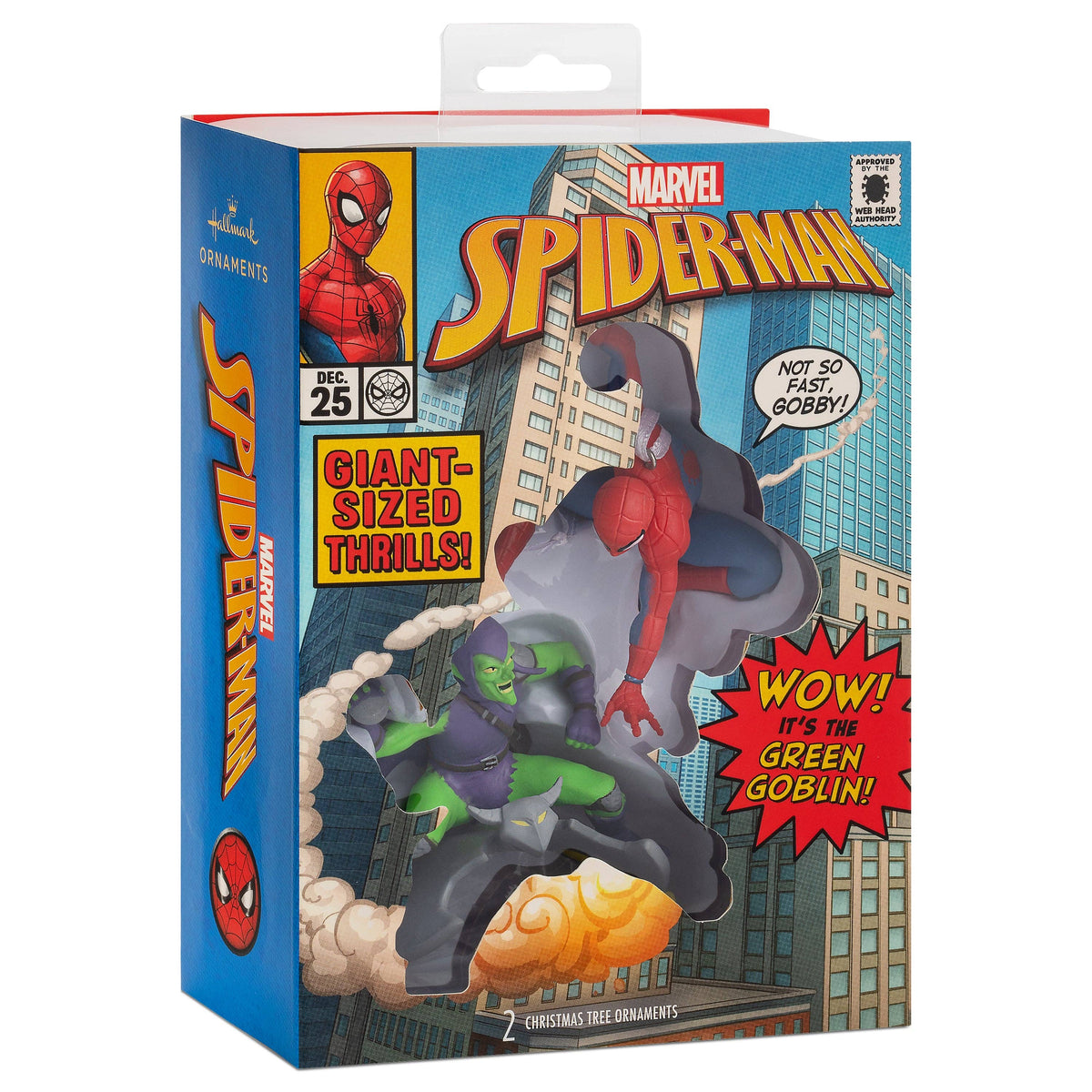 Hallmark - Storied Moments Marvel Ornament Set 2 Spider-Man Greengoblin