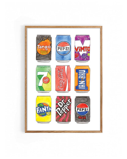 Nova & Me - Drinks Cans A4 Print