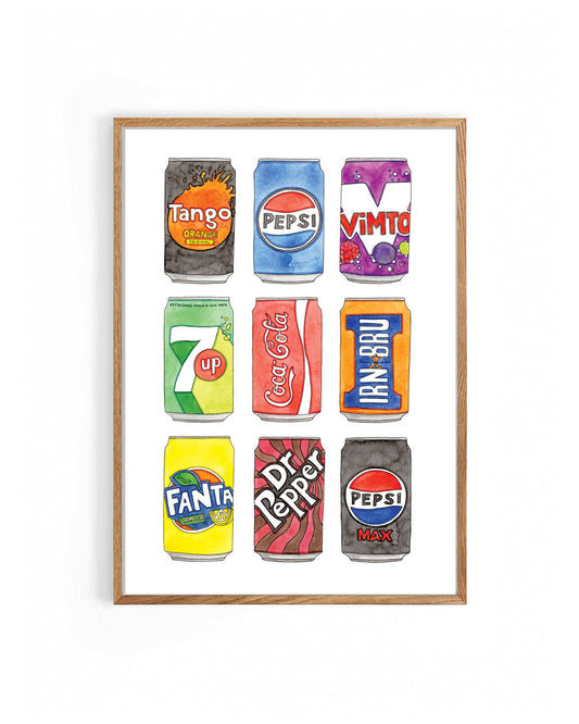 Nova & Me - Drinks Cans A4 Print