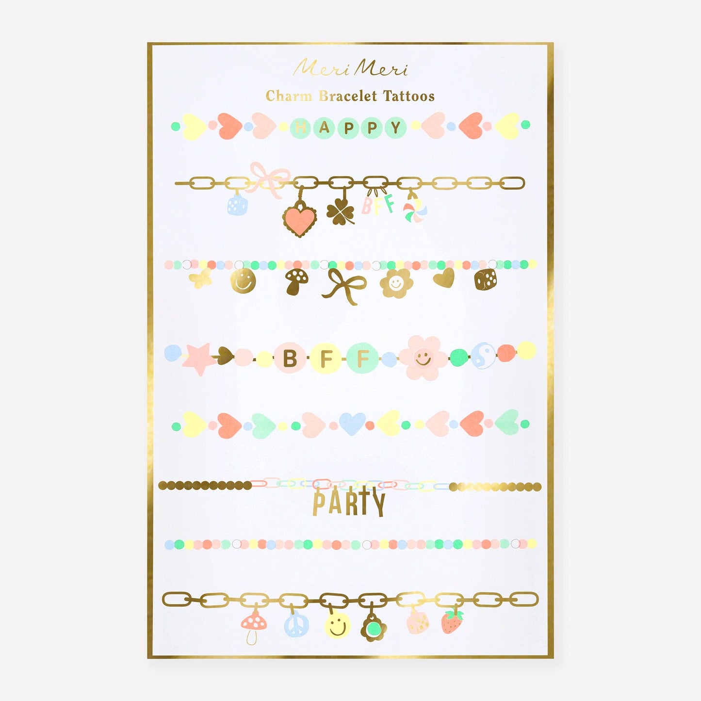 Meri Meri - Charm Bracelet Temporary Tattoos