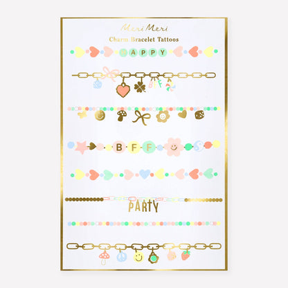 Meri Meri - Charm Bracelet Temporary Tattoos