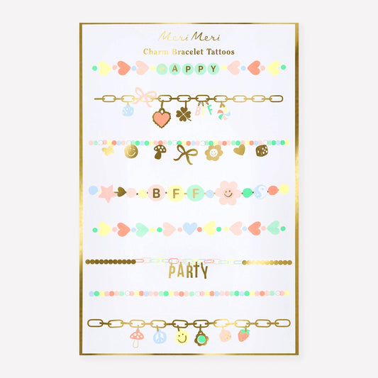 Meri Meri - Charm Bracelet Temporary Tattoos