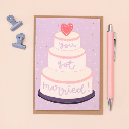 Oh, Laura - Greeting card - 'you got married'