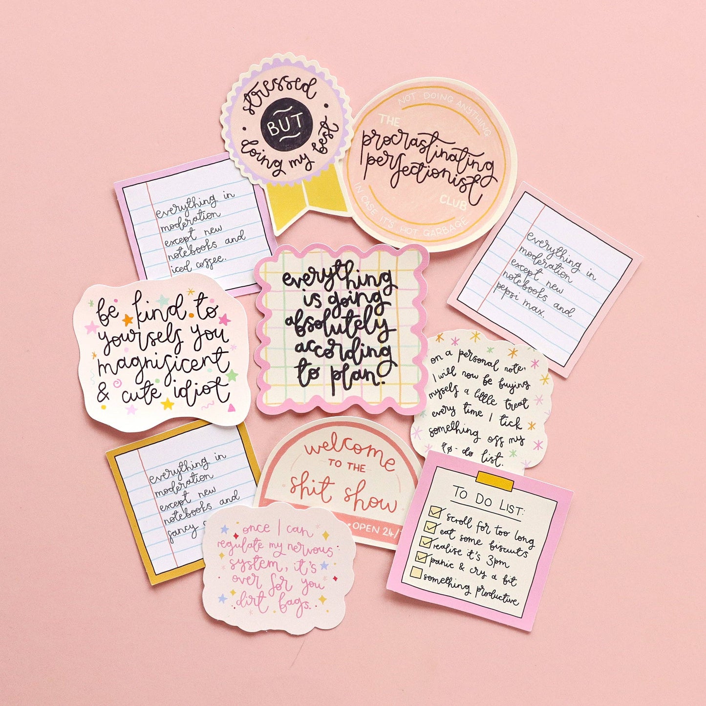 Oh, Laura - Vinyl sticker - stressed but doing my best