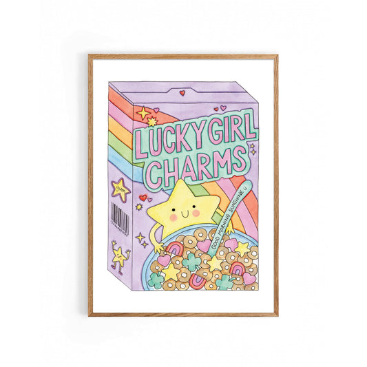 Nova & Me - Lucky Girl Charms Cereal A4 Print