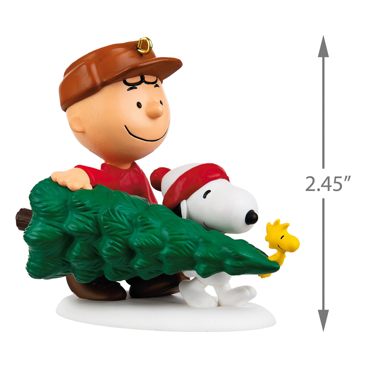 Hallmark - PEANUTS™ Hanging Ornament Charlie Brown, SNOOPY & WOODSTOCK