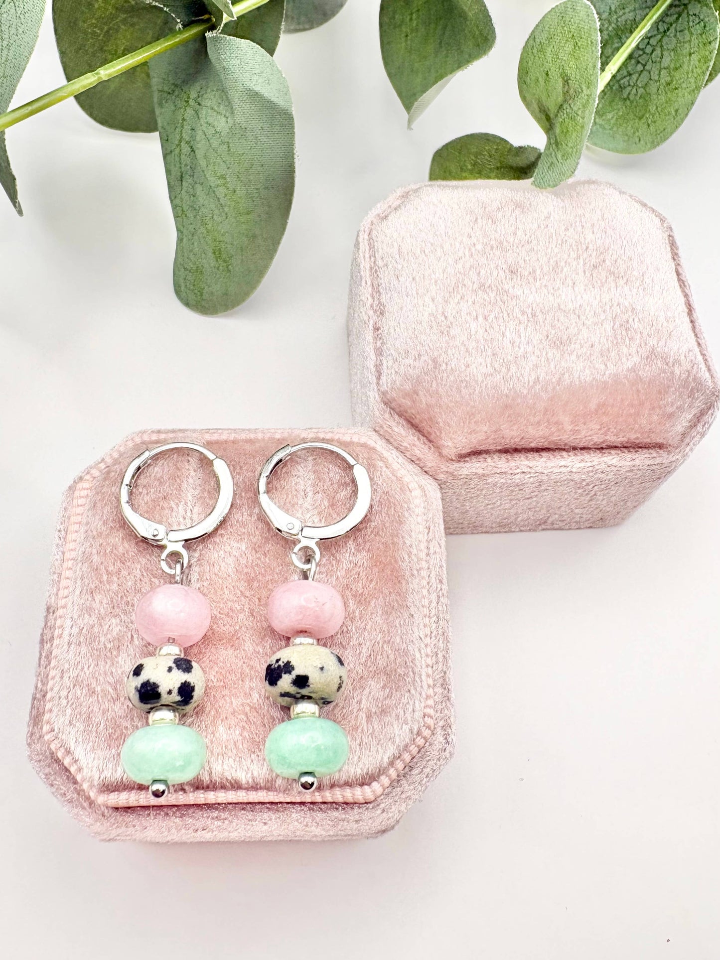 Candi Co Jewellery - Pastel Candy Huggie Hoop Earrings - Silver-Plated
