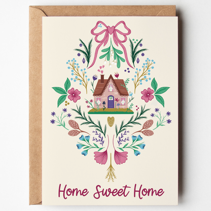 Not Today Tuesday - New Home Card | Cute Home | Folk Florals