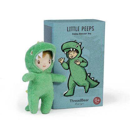 ThreadBear Design UK/EU - ThreadBear Little Peeps Danny Dinosaur - Matchbox doll 12cm