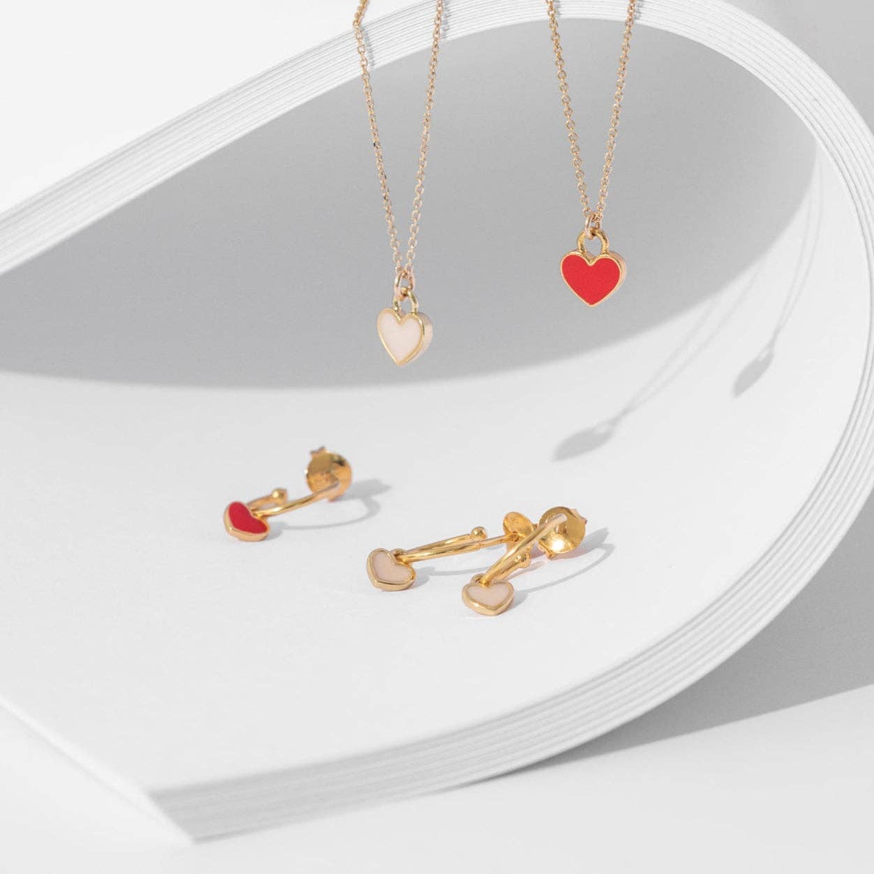 One & Eight - Latte Heart Necklace