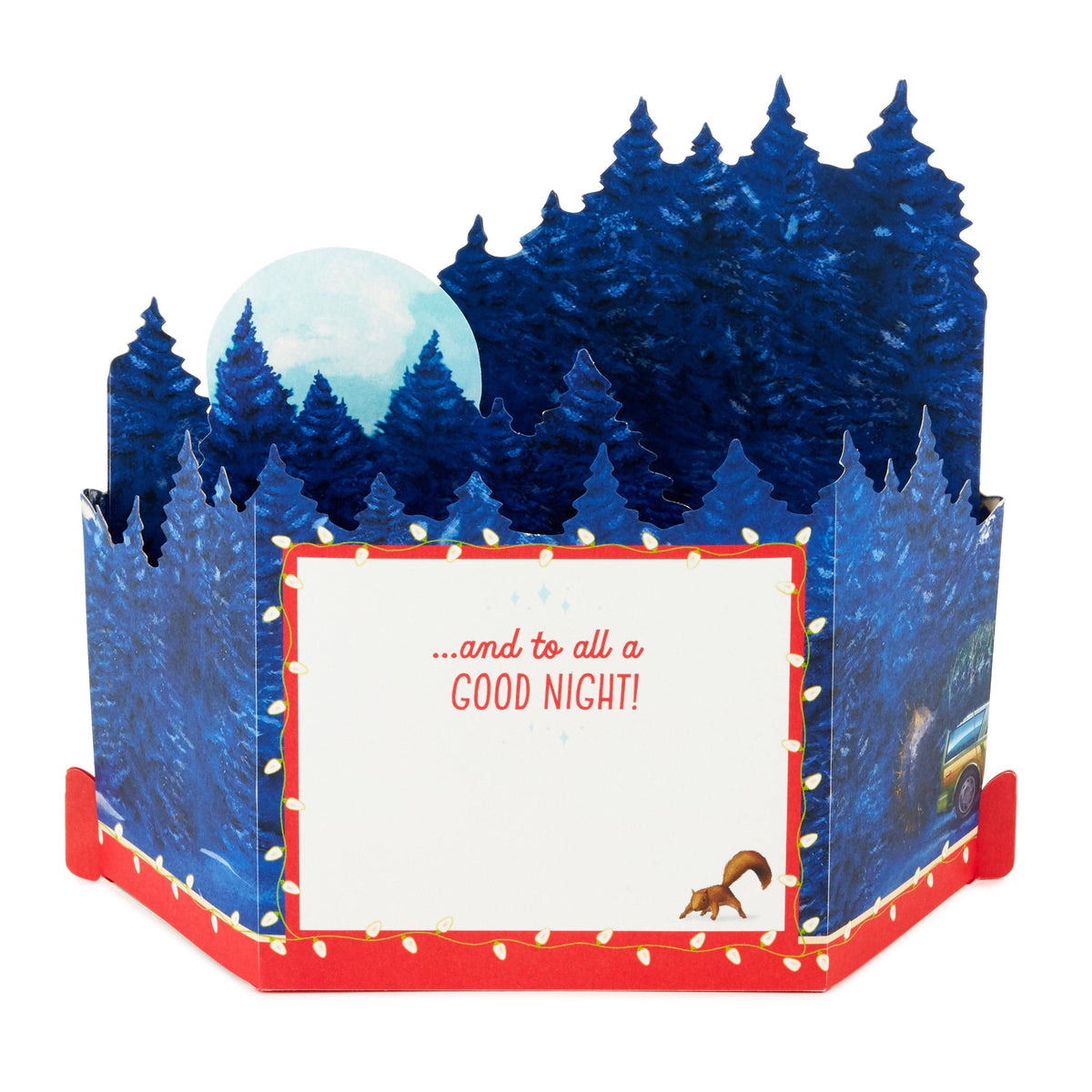 Hallmark - Musical Christmas Card 3D PopUp Light Music National Lampoon