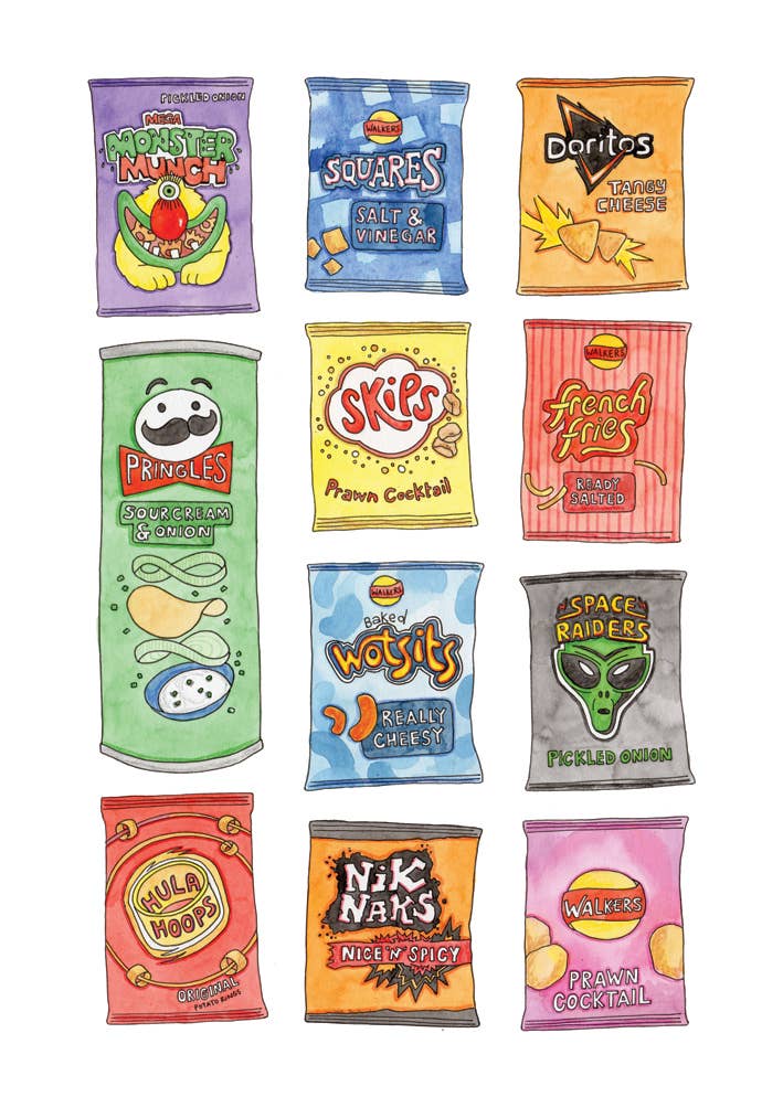 Nova & Me - Crisps A4 Print
