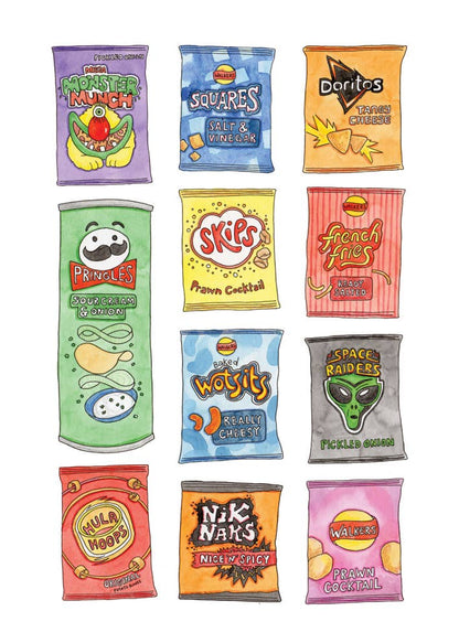 Nova & Me - Crisps A4 Print