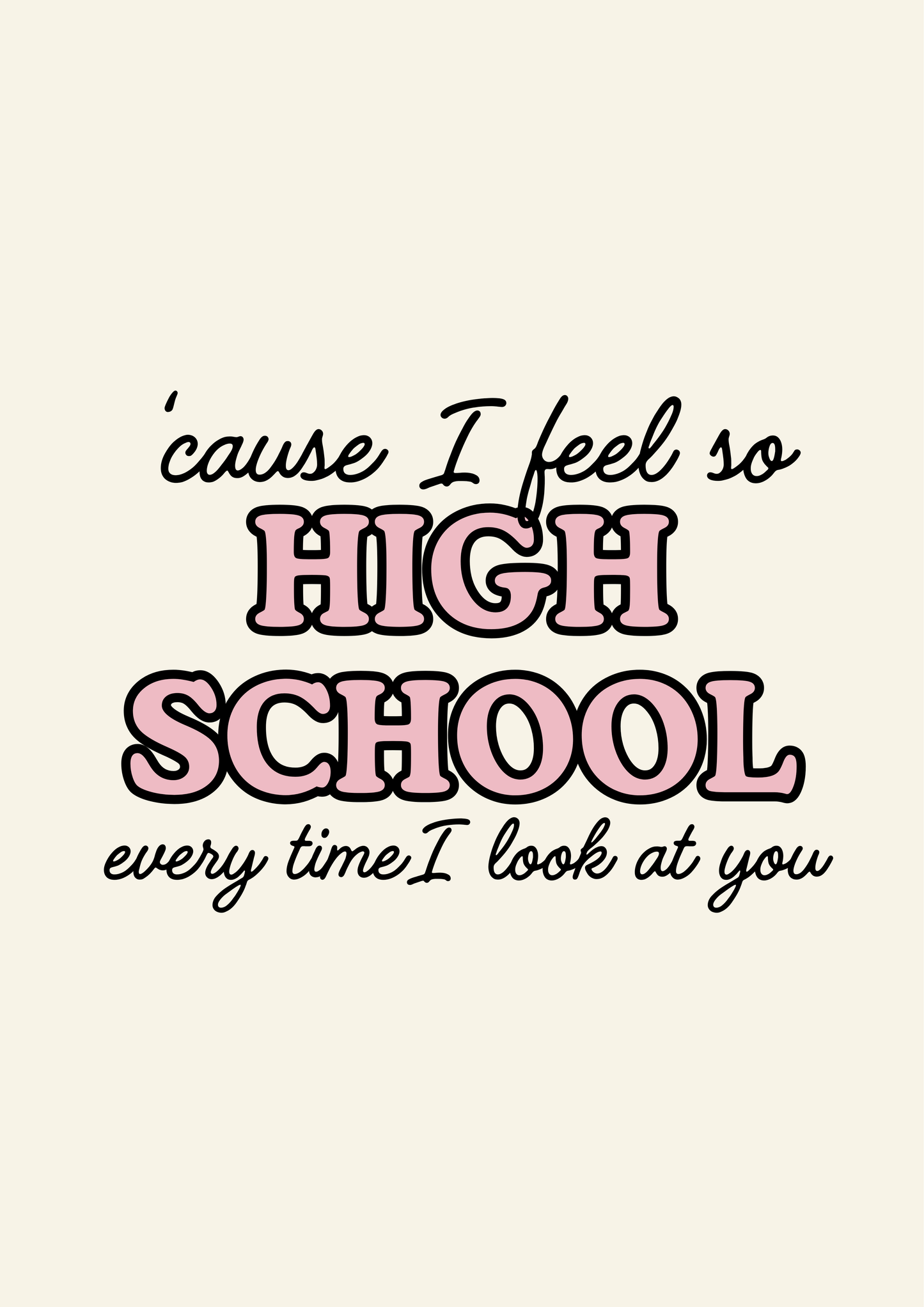 Blue Iris Designs Co - So high school print