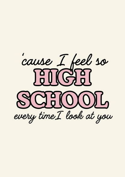 Blue Iris Designs Co - So high school print