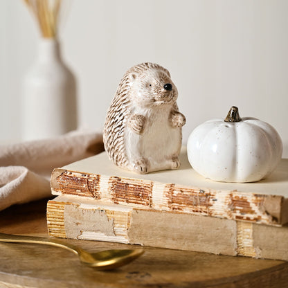 COUNTRY LIVING HEDGEHOG SALT & PEPPER SET