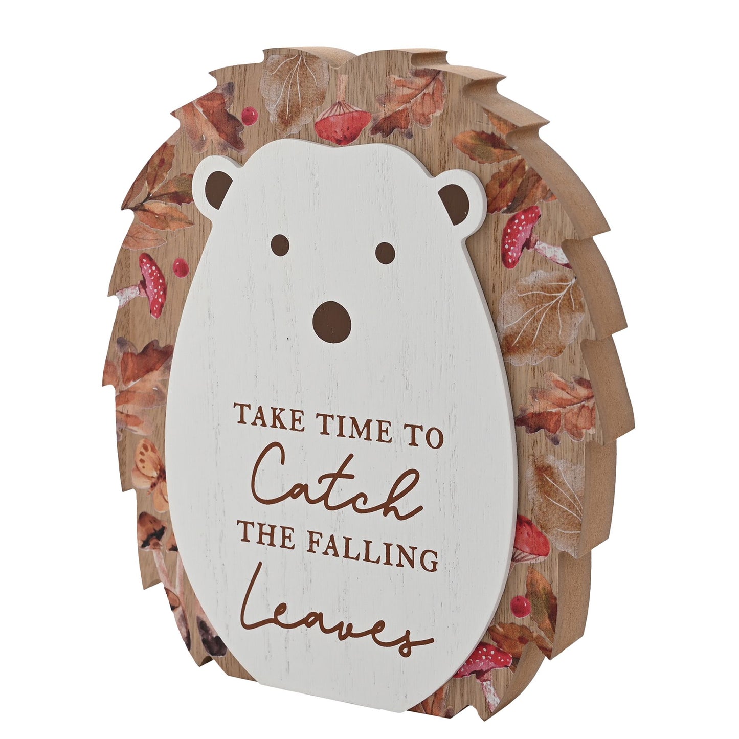 COUNTRY LIVING PLAQUE - AUTUMN HEDGEHOG
