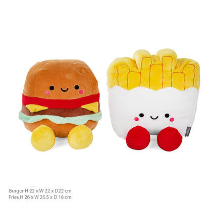 Hallmark - Better Together Jumbo Burger And Fries Magnetic Plush Pair