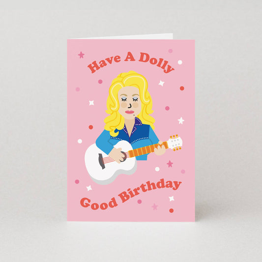 Studio Boketto - Have A Dolly Good Birthday Card | Cute Music Birthday Cards