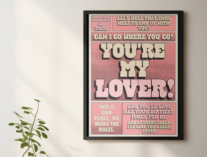Blue Iris Designs Co - Lover Taylor Swift inspired print 