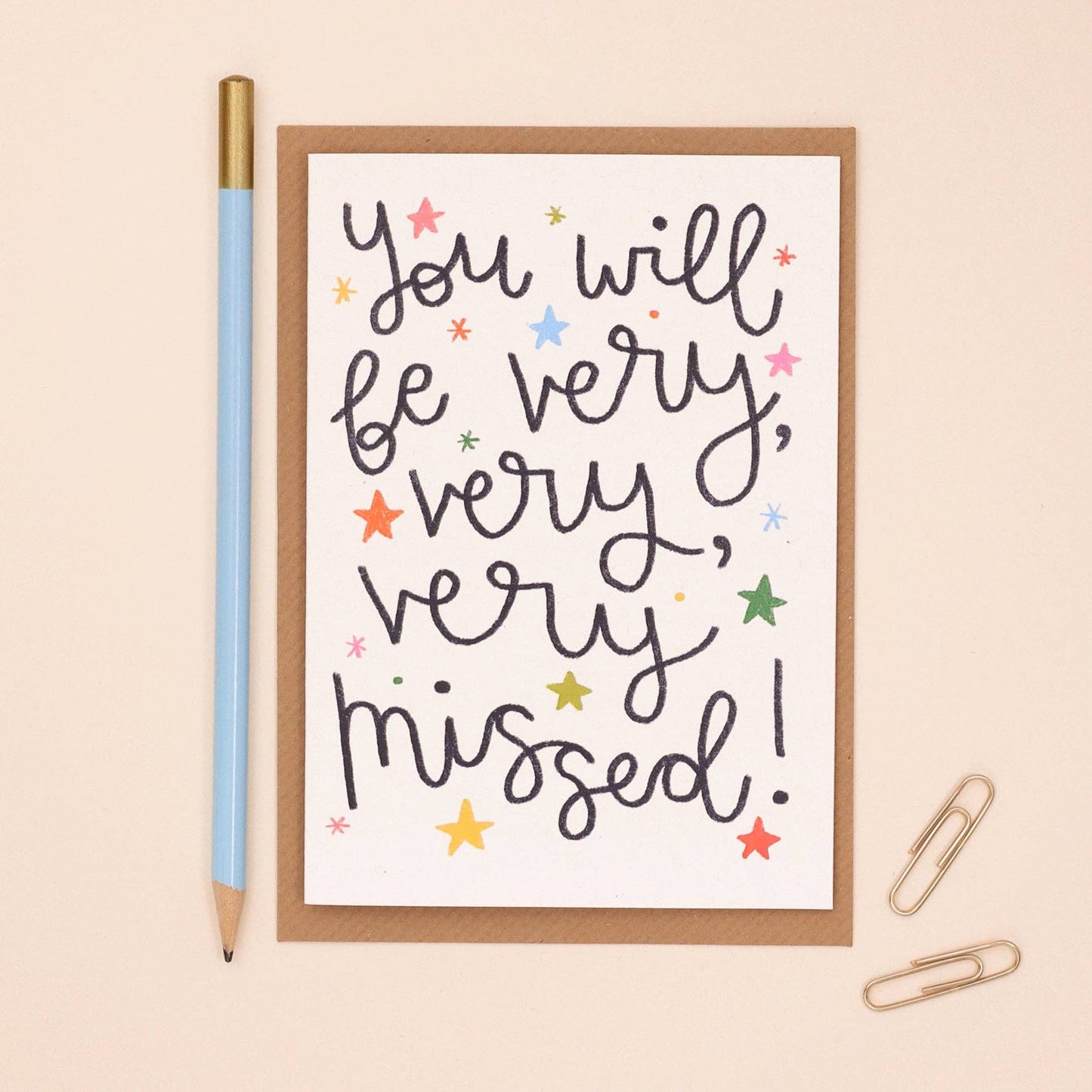 Oh, Laura - Greeting card - 'you will be very missed'