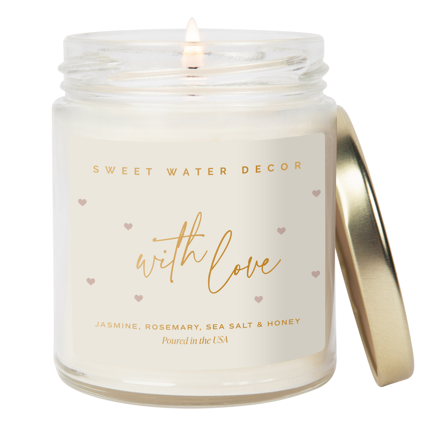 Sweet Water Decor - *NEW* With Love 9 oz Soy Candle - Wedding Gifts & Decor