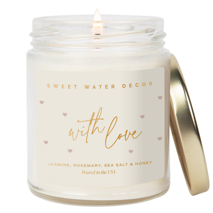Sweet Water Decor - *NEW* With Love 9 oz Soy Candle - Wedding Gifts & Decor