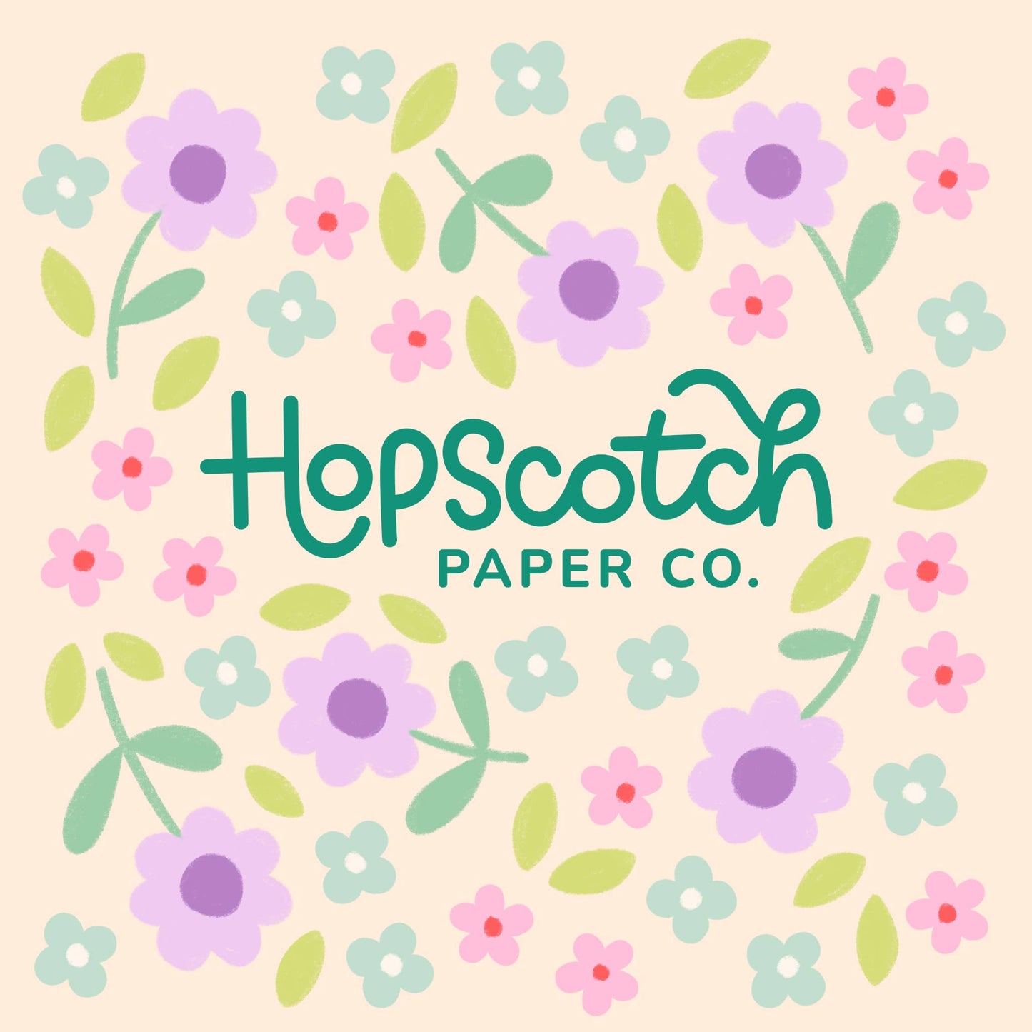 Hopscotch Paper Co. - Happy Cupcakes Greeting Card – A6 Blank Inside, Eco-Friendly