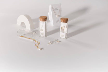 One & Eight - Silver Pearl Drop Studs