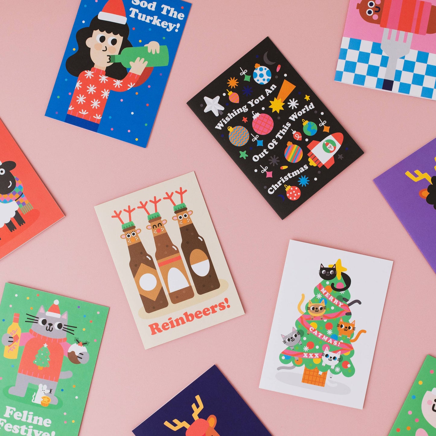 Studio Boketto - Delorean Christmas Card | Holiday Card | Male Christmas Card