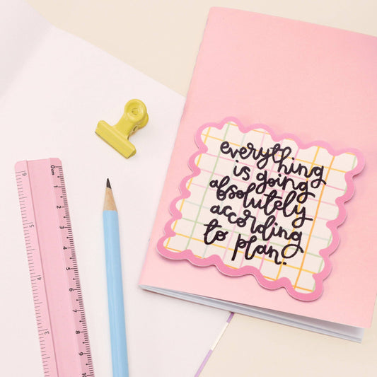 Oh, Laura - Vinyl Sticker - According to Plan