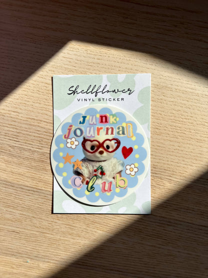 Shellflower - Junk Journal Club Vinyl Sticker