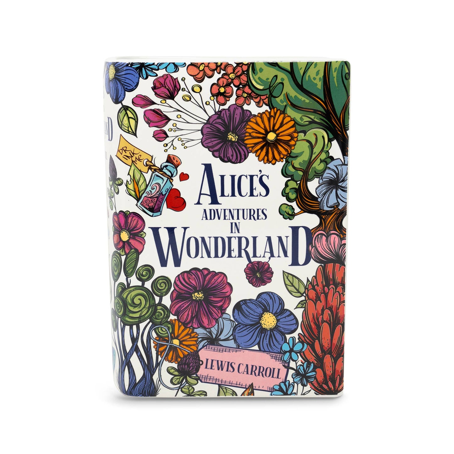 Steel Mill & Co UK - Large Book Vase, Alice in Wonderland - Floral Nonsense