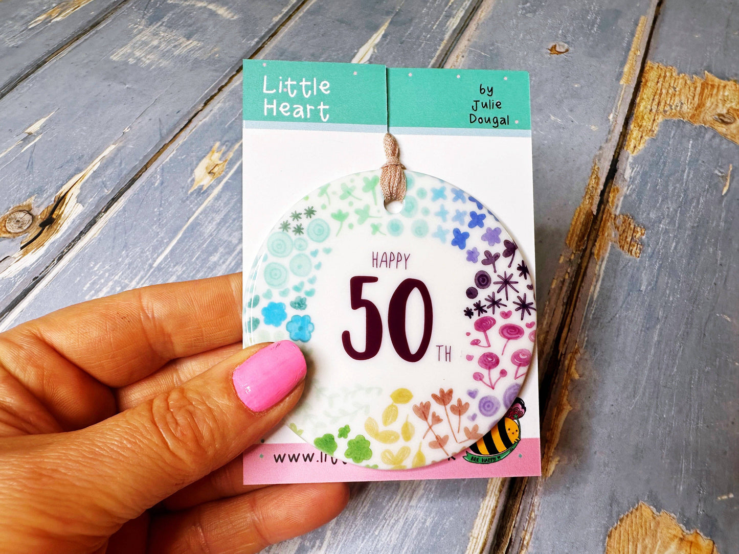 Little Heart - 50 years Floral Ceramic Circle