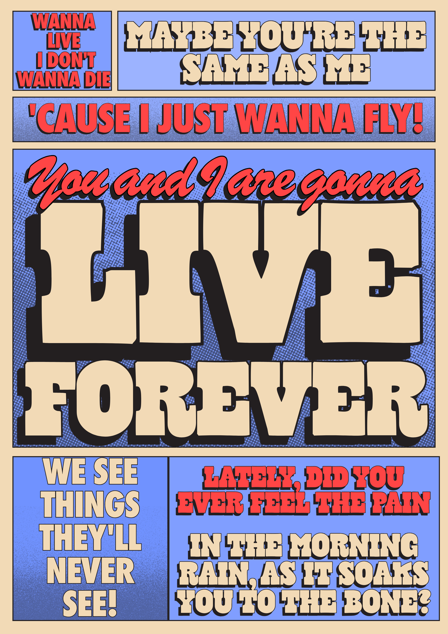 Blue Iris Designs Co - Live Forever Oasis print