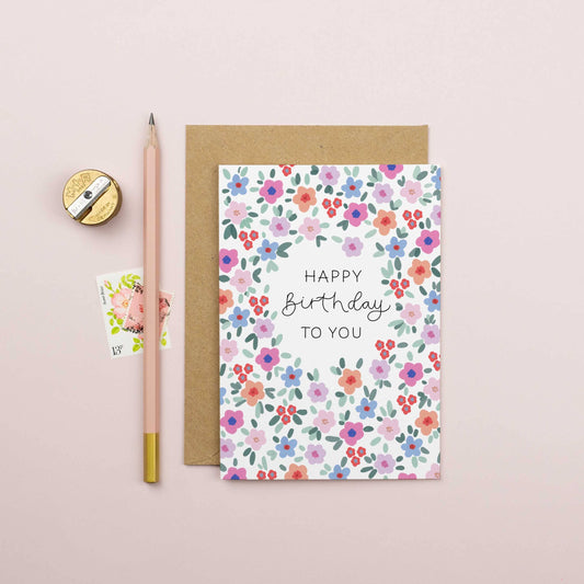 Elizabeth Mugridge - Floral Card | Botanical Birthday | Happy Birthday To You