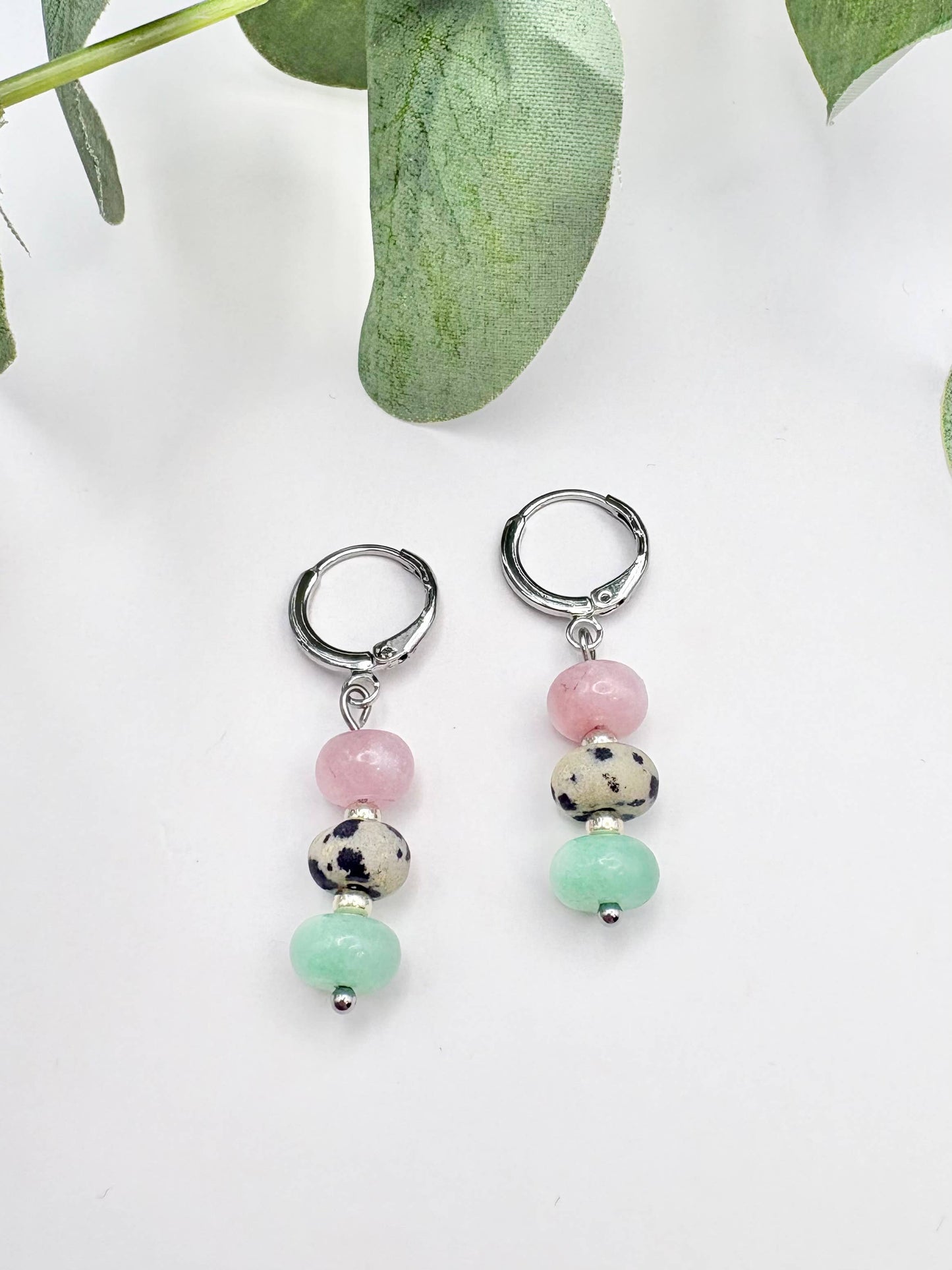 Candi Co Jewellery - Pastel Candy Huggie Hoop Earrings - Silver-Plated