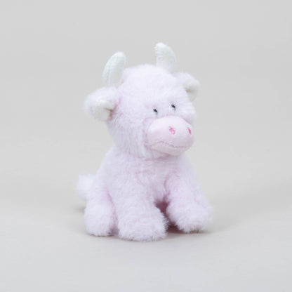 Jomanda Soft Toys & Accessories - UK Based - Pink Mini Highland Cow COOllectible Cow