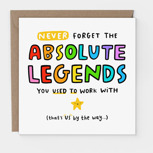 Absolute Legends - New Job Leaving Card