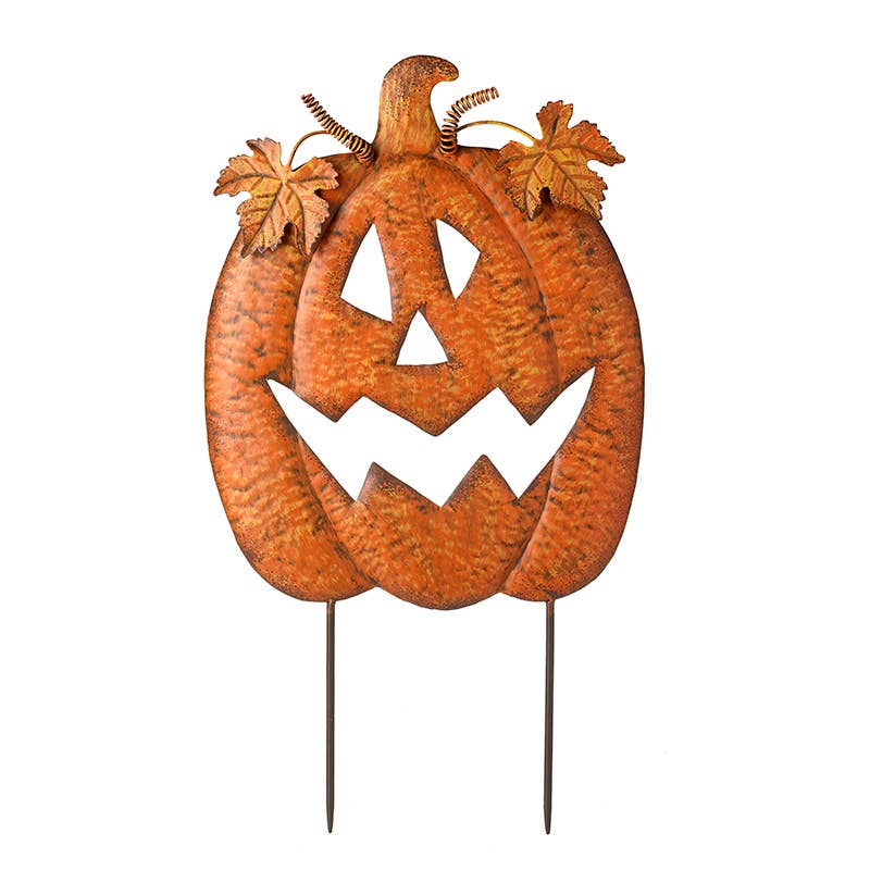 METAL PUMPKIN STAKE
